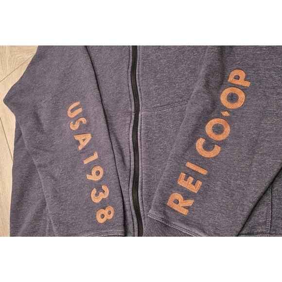 REI Co-Op Full Zip Hoodie Jacket Sz XL Outdoor Hiking Sweatshirt - Picture 2 of 9